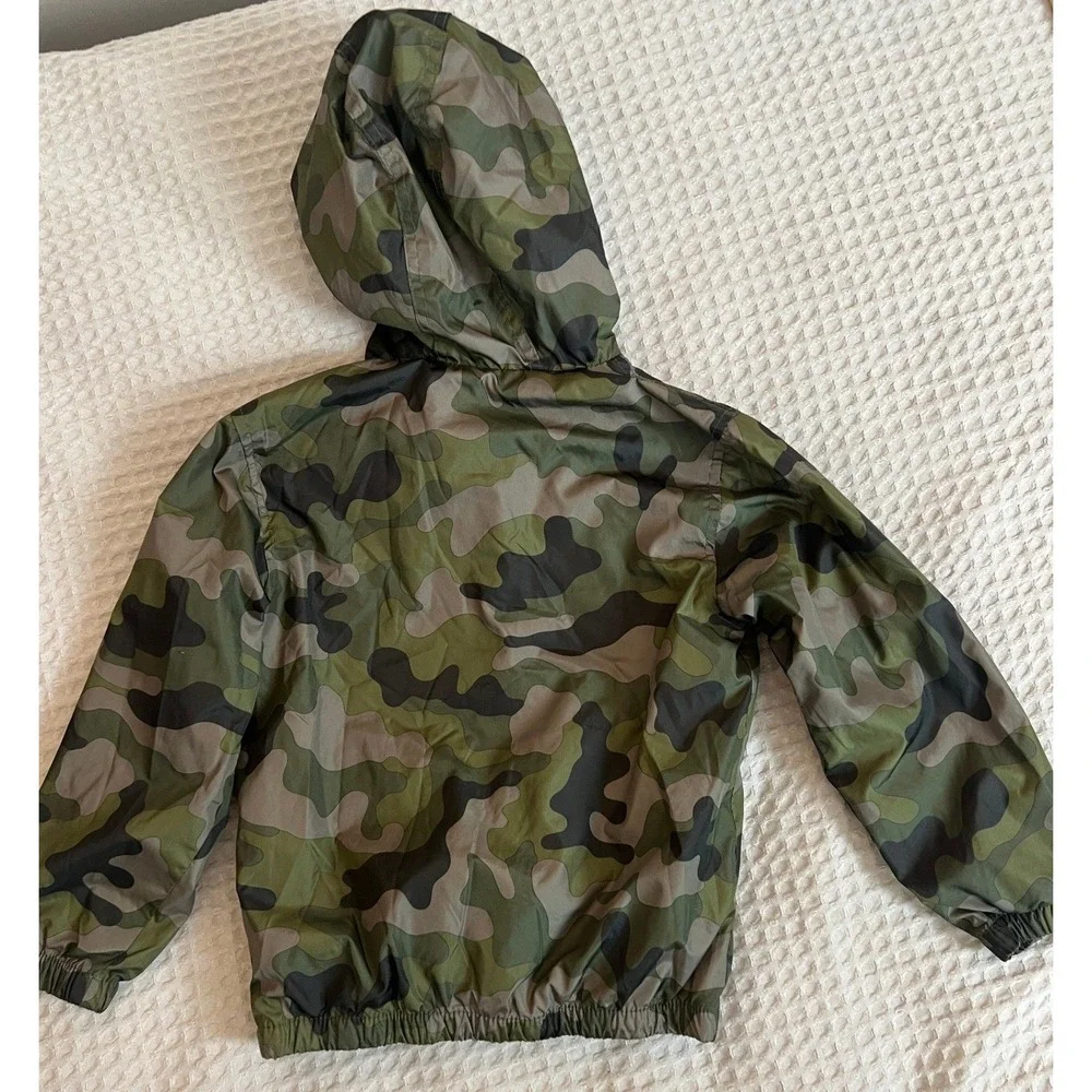 Gymboree Boys Size 4 XS Jacket Bundle Navy Orange Track Jacket Camo Windbreaker